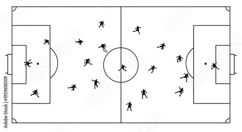 Soccer game in progress on a field