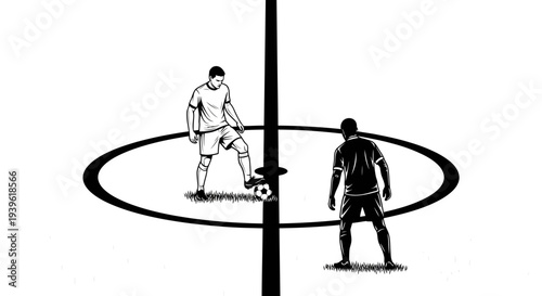Soccer offside rule illustration