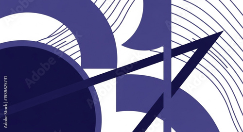 Close-up of a Compass with Navigational Arrow.