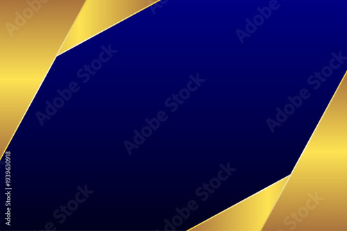 高級感のある青グラデーションフレーム背景素材