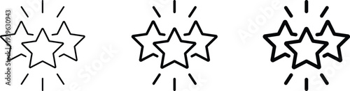 Black starburst with varying line widths on white background explosion symbol