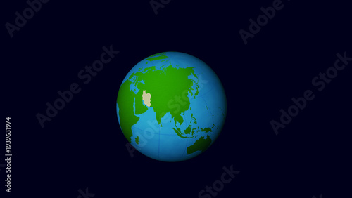 Iran map highlighted on world map 0108 digital illustration graphic visual image suitable for design projects presentations marketing materials web gr