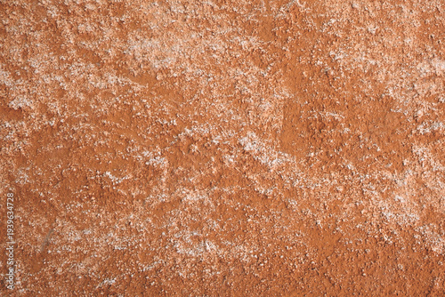 Rough full frame  textured stucco in bright terracotta color. High resolution texture of plaster for 3d models, background, pattern, poster, collage, gift wrap wallpaper