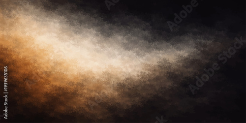 An abstract dark smoke background features swirling foggy clouds and moody storm textures with ample space for text design