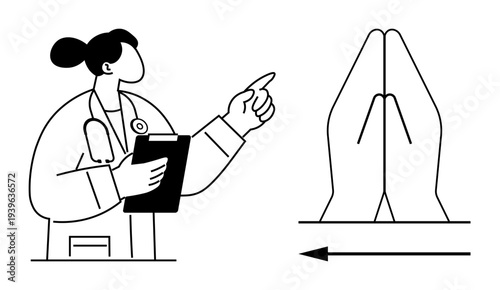 Healthcare communication. Healthcare symbols highlighting interaction and patient care. Healthcare and communication play vital roles in bridging gaps for patient understanding, diagnosis, medical