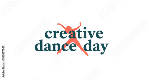 Creative Dance Day logo with dancing figure silhouette.