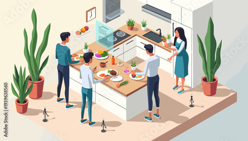 A person stands near two potted plants, conveying a sense of serenity and connection to nature.