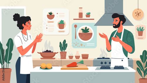 A person nurturing a plant with care and attention in a calm environment.