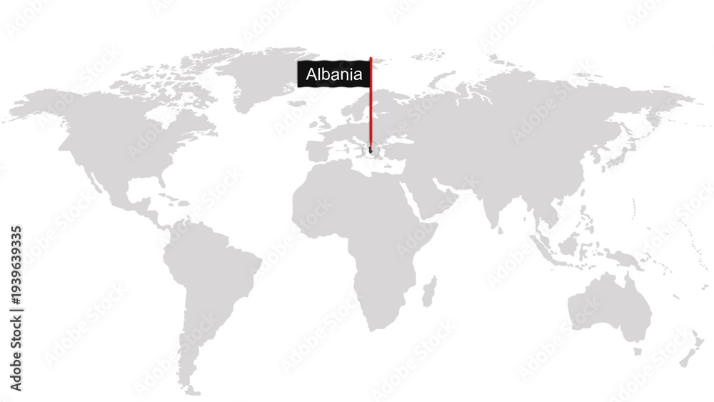Naklejka premium Albania Photo 0003 digital illustration graphic visual image suitable for design projects presentations marketing materials web graphics and print des