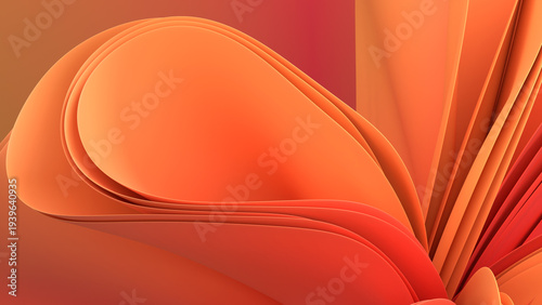 An abstract 3D background with smooth curves creates a sense of depth and movement. Ideal for website design, presentations and creative design.
