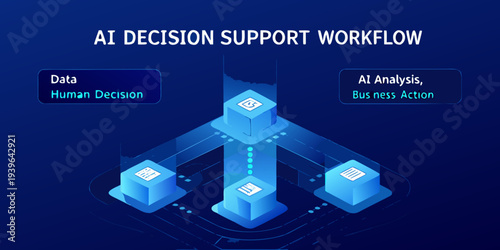 Visualizing an ai decision support workflow with data and analysis