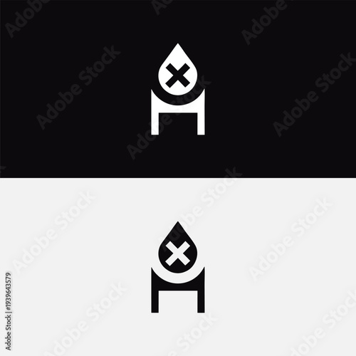 A strong icon displays a solid rectangular structure holding a droplet with a prominent 'X' mark, indicating rejection or contamination.