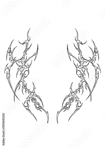 Cybersigilism Tattoo Design