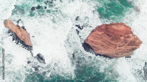 Wallpaper Mural Aerial view of Twelve Apostles from drone, Australia. Collection of limestone stacks. Slow motion Torontodigital.ca