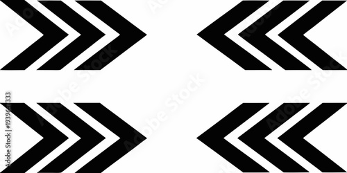 Black chevron arrows arranged in a symmetrical repeating pattern