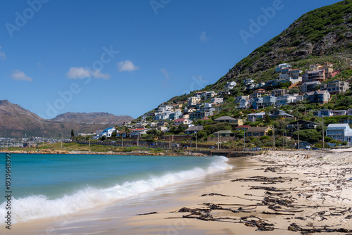 Canvastavla Scenic Coastal Village with Hillside Houses and Sandy Beach
