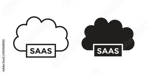 SaaS icon. Perfect for app and web interfaces, marketing, etc.