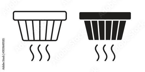 Smoke detector icon. Perfect for app and web interfaces, marketing, etc.