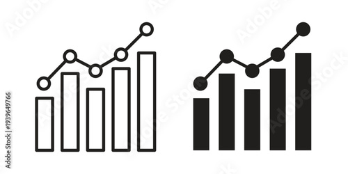 Statistics icon. Perfect for app and web interfaces, marketing, etc.