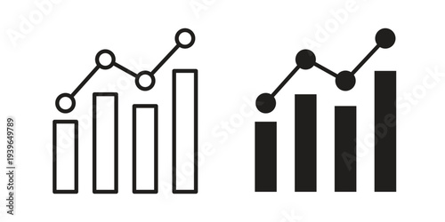 Stats icon. Perfect for app and web interfaces, marketing, etc.