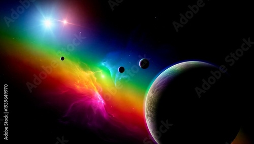 planet in the space