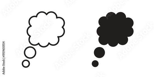 Think bubble icon. Perfect for app and web interfaces, marketing, etc.