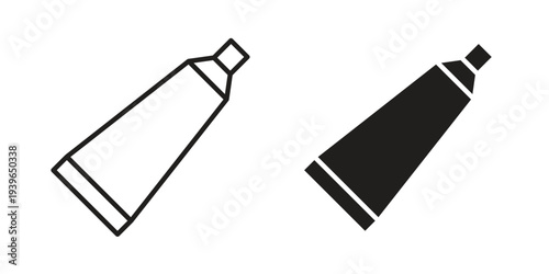 Toothpaste tube icon. Perfect for app and web interfaces, marketing, etc.