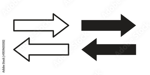 Transfer arrows icon. Perfect for app and web interfaces, marketing, etc.