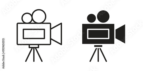 TV camera icon. Perfect for app and web interfaces, marketing, etc.