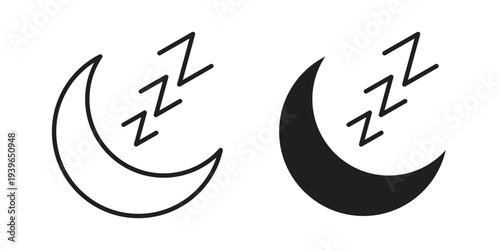 Zzz icon. Perfect for app and web interfaces, marketing, etc.