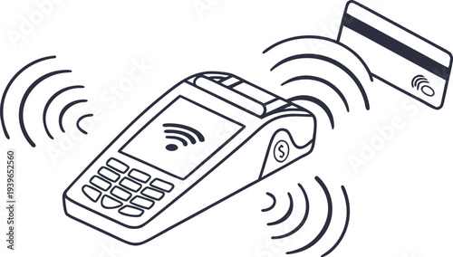 Contactless credit card payment with wireless contactless payment wireless payment