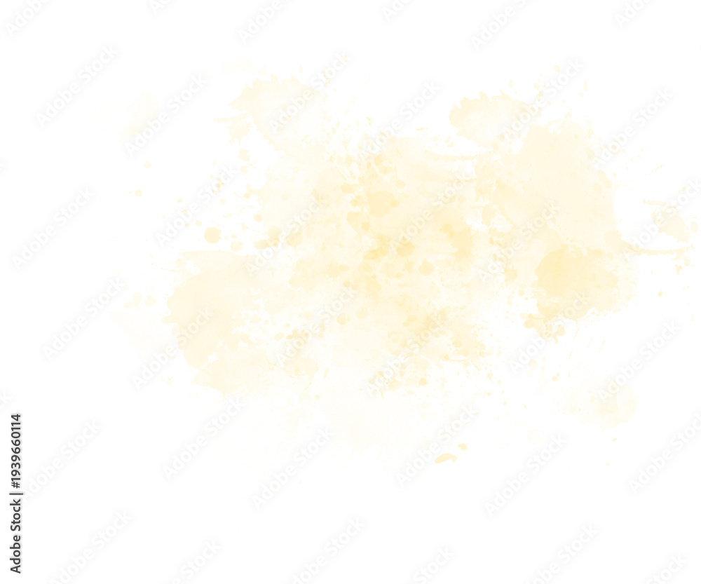 Obraz premium Abstract Cream Watercolor Splash Stain with Artistic Splatter Texture
