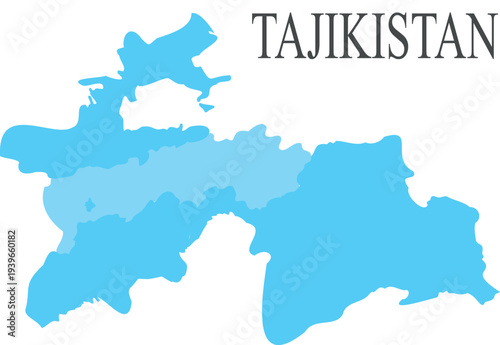 Divided Map of Tajikistan