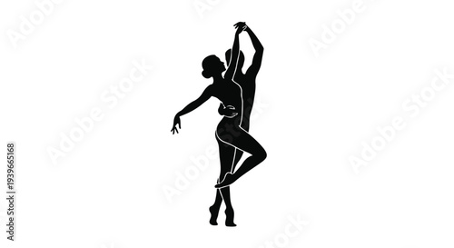 Woman working at computer with innovation idea