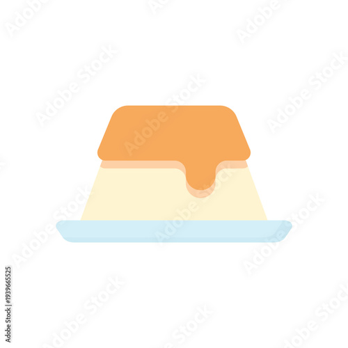 Pudding vector illustartion on a white background