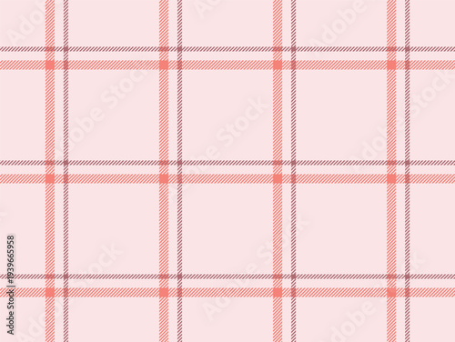Seamless plaid pattern, muted brick red chequered windowpane plaid pattern background for textile clothing