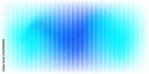 Abstract vertical blue light bar pattern background with glowing cyan center, creating a vibrant digital sound wave or equalizer effect, isolated on