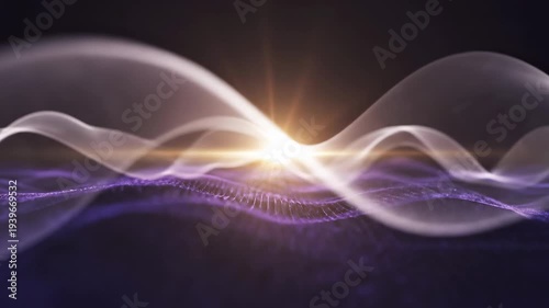 Dynamic Abstract Background with Smooth Flowing Wave Layers and a Vibrant Color Gradient, Perfect for Modern Digital Designs and Artistic Presentations