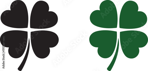 Clover leaf symbols luck shamrock four leaf clover