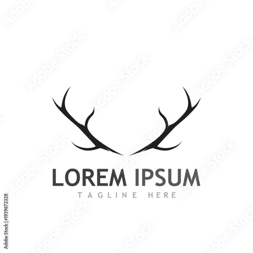 Deer vector icon illustration design