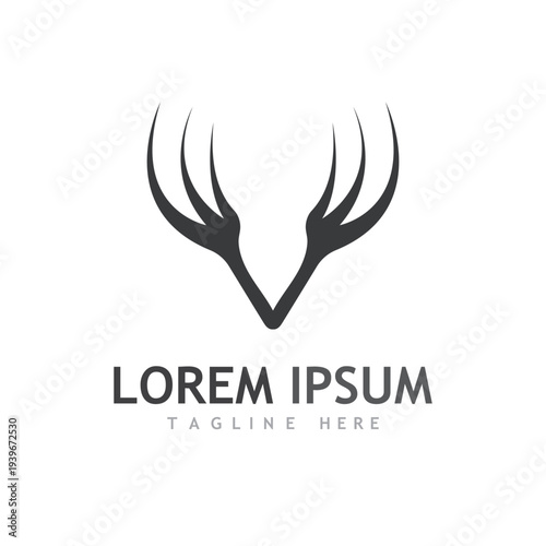 Deer vector icon illustration design