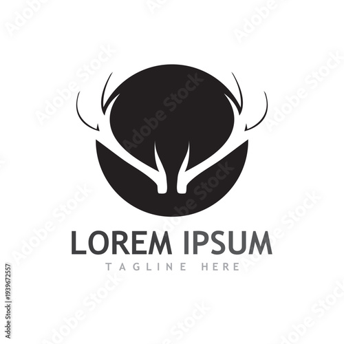 Deer vector icon illustration design
