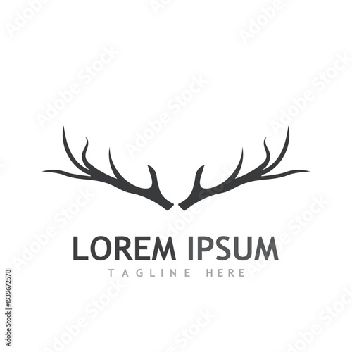 Deer vector icon illustration design