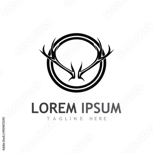 Deer vector icon illustration design