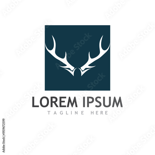 Deer vector icon illustration design