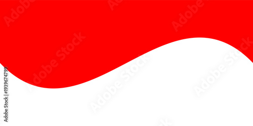 The background has red and white colors