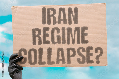 Принти на полотні "Iran Regime Collapse?" Analysts debate how close the Iranian regime is to losing its grip on the country