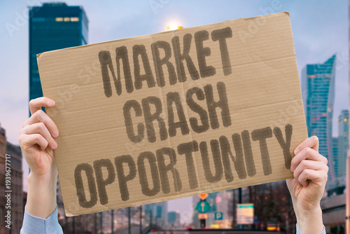 Photography "Market Crash Opportunity" Market crashes are terrifying for most investors but represent real buying opportunities