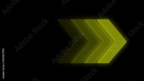 abstract glowing arrow line motion graphics background video 4k