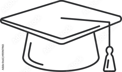 Vector graduation cap icon